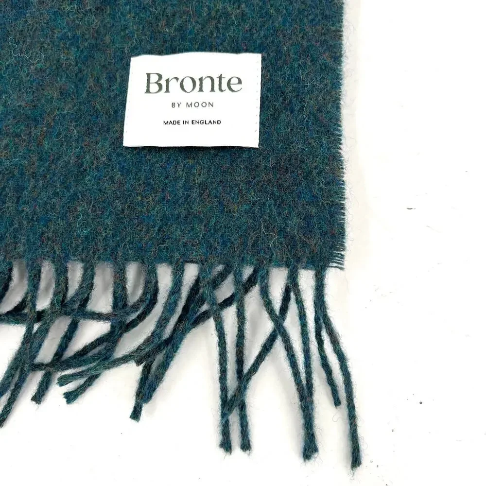 Bronte men’s wool green gray scarves